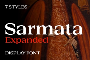 Sarmata Expanded Display Serif Font Font Download