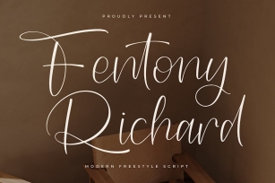 Fentony Richard Modern Freestyle Script Font Download