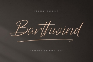 Barthwind Modern Signature Font Font Download