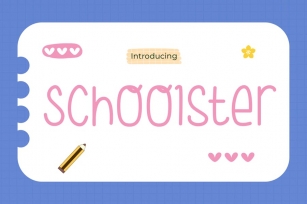 Schoolster Handwritten School Font Font Download