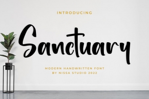 Sanctuary - Bold Script Font Download