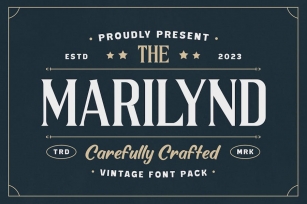 Marilynd - Vintage Font Pack Font Download