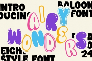 Airy Wonders - Baloon Font Font Download