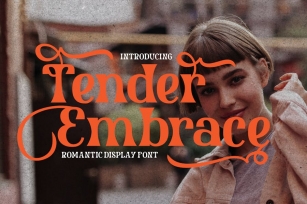 Tender Embrace - Romantic Display Font Font Download