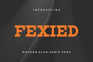 Fexied - Modern Slab Serif Font Font Download