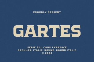 Gartes Serif Typeface Font Download