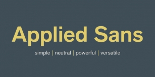 Applied Sans Font Download