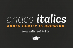 Andes Italic Family Font Download