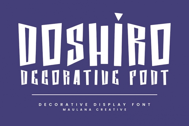 Doshiro Comic Display Typeface Handmade Fonts Font Download