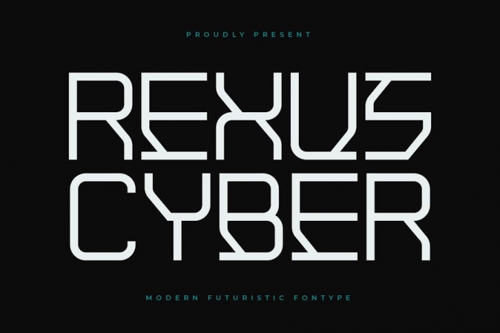 Rexus Cyber Modern Futuristic Fontype Font Download
