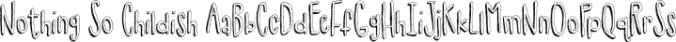 Nothing So Childish Font Preview