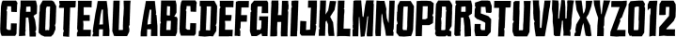 Croteau Font Preview