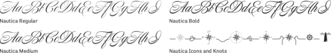 Nautica Font Preview