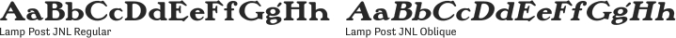 Lamp Post JNL Font Preview