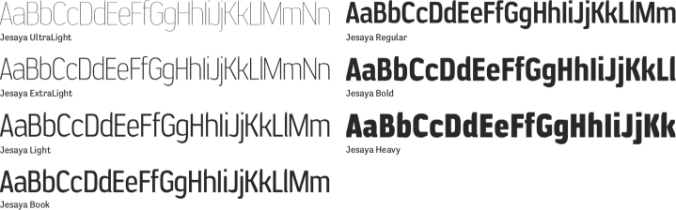 Jesaya Font Preview