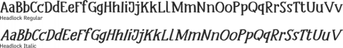 Headlock Font Preview