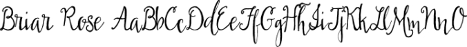 Briar Rose Font Preview