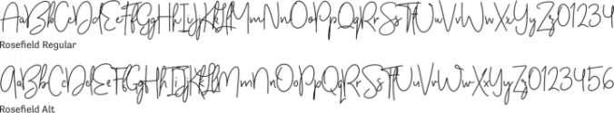 Rosefield Font Preview