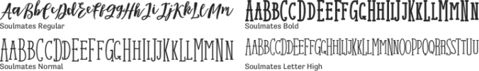 Soulmates Font Preview