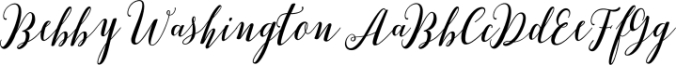 Bebby Washington Font Preview