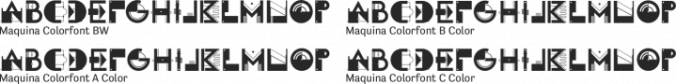 Maquina Colorfont Font Preview