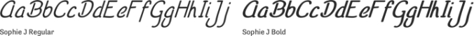 Sophie J Font Preview