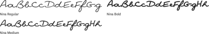 Nina Font Preview