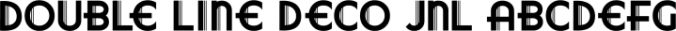 Double Line Deco JNL Font Preview