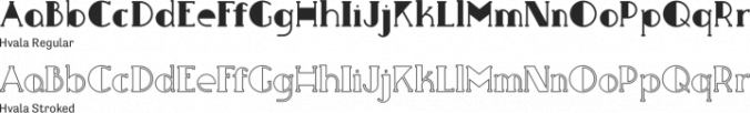 Hvala Font Preview