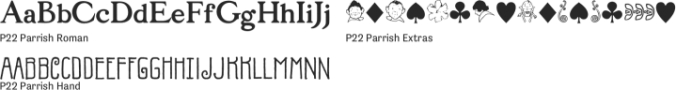 P22 Parrish Font Preview