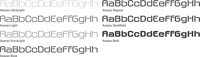 Axaxax Font Preview