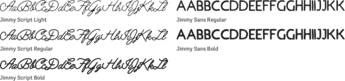 Jimmy Font Preview