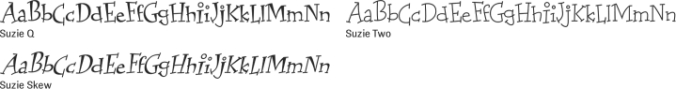 Suzie Font Preview