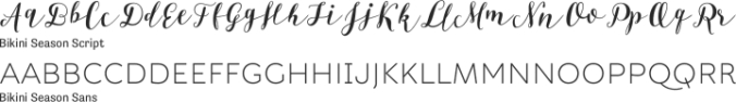 Bikini Season Font Preview