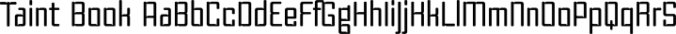 Taint Font Preview