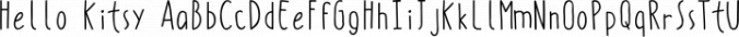 Hello Kitsy Font Preview