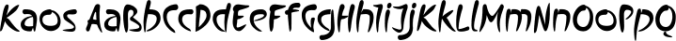 Kaos Font Preview