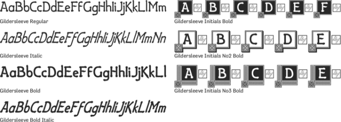 Gildersleeve Font Preview