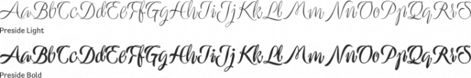 Preside Font Preview