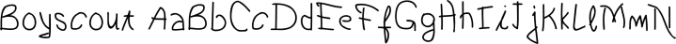 Boyscout Font Preview