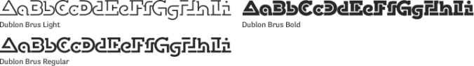 Dublon Brus Font Preview