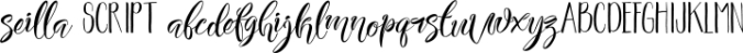Seilla Script Font Preview