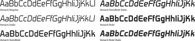 Venacti Font Preview