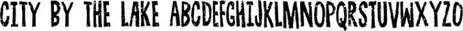 City by the lake Font Preview