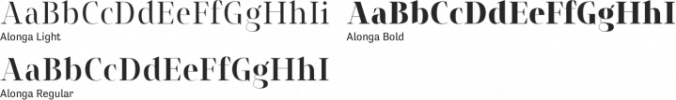 Alonga Font Preview