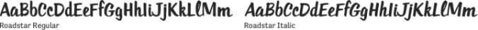 Roadstar Font Preview