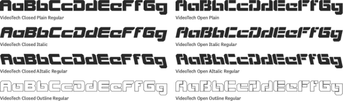 VideoTech Font Preview