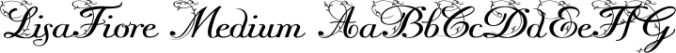LisaFiore Font Preview