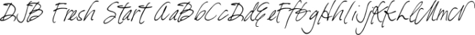 DJB Fresh Start Font Preview