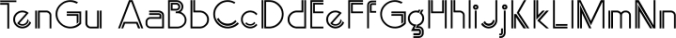 TenGu Font Preview